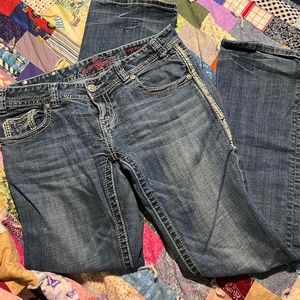 Rock & Roll Cowgirl Blue Straight Leg Jeans